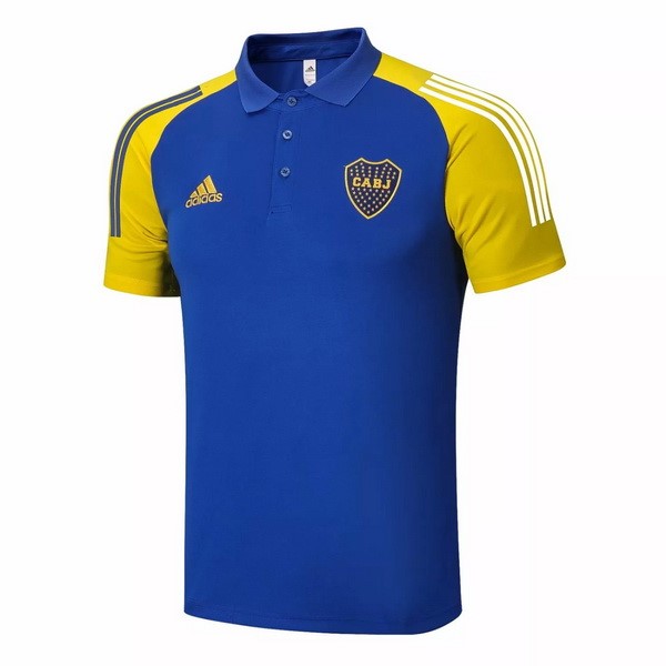 Polo Boca Juniors 2021-22 Blau Gelb Fussballtrikots Günstig